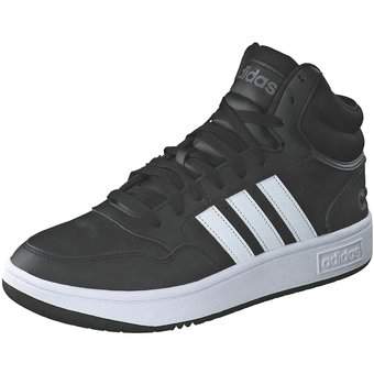 adidas Hoops 3.0 Mid Sneaker in schwarz