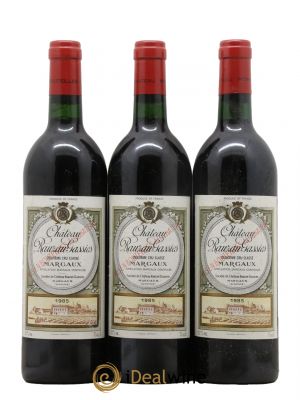Château Rauzan-Gassies 2ème Grand Cru Classé  1985 - Lot de 3 Bouteilles