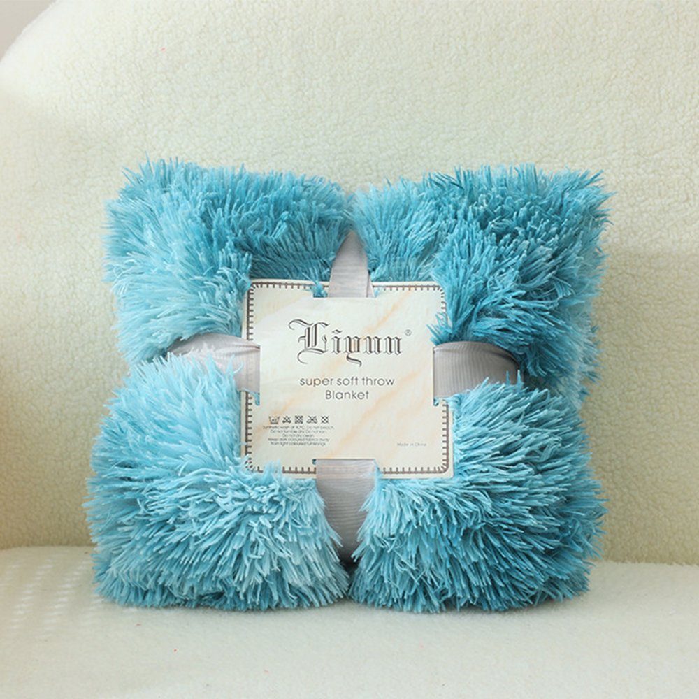 Wohndecke Kuscheldecke, Flauschige Decke, Wendedecke mit Langen Haaren, zggzerg