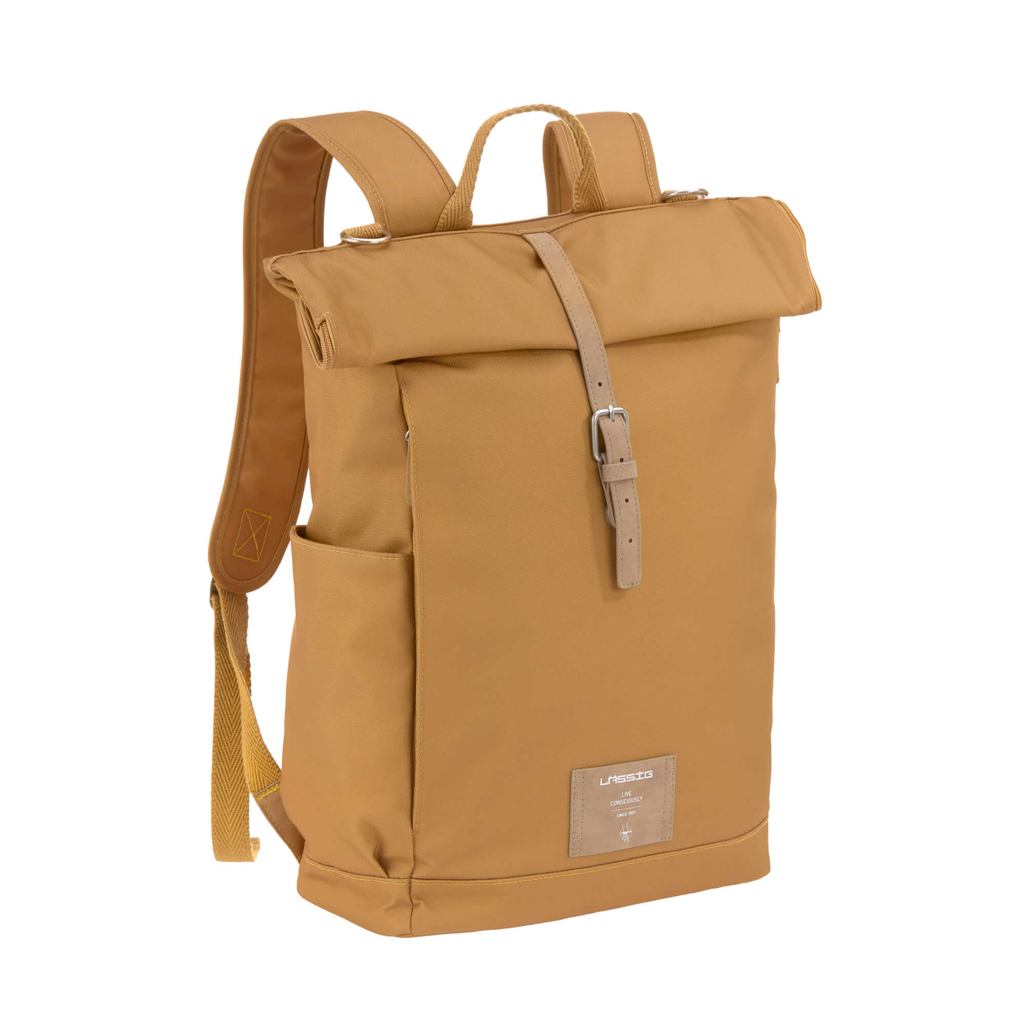 Wickelrucksack - Rolltop Backpack, Curry