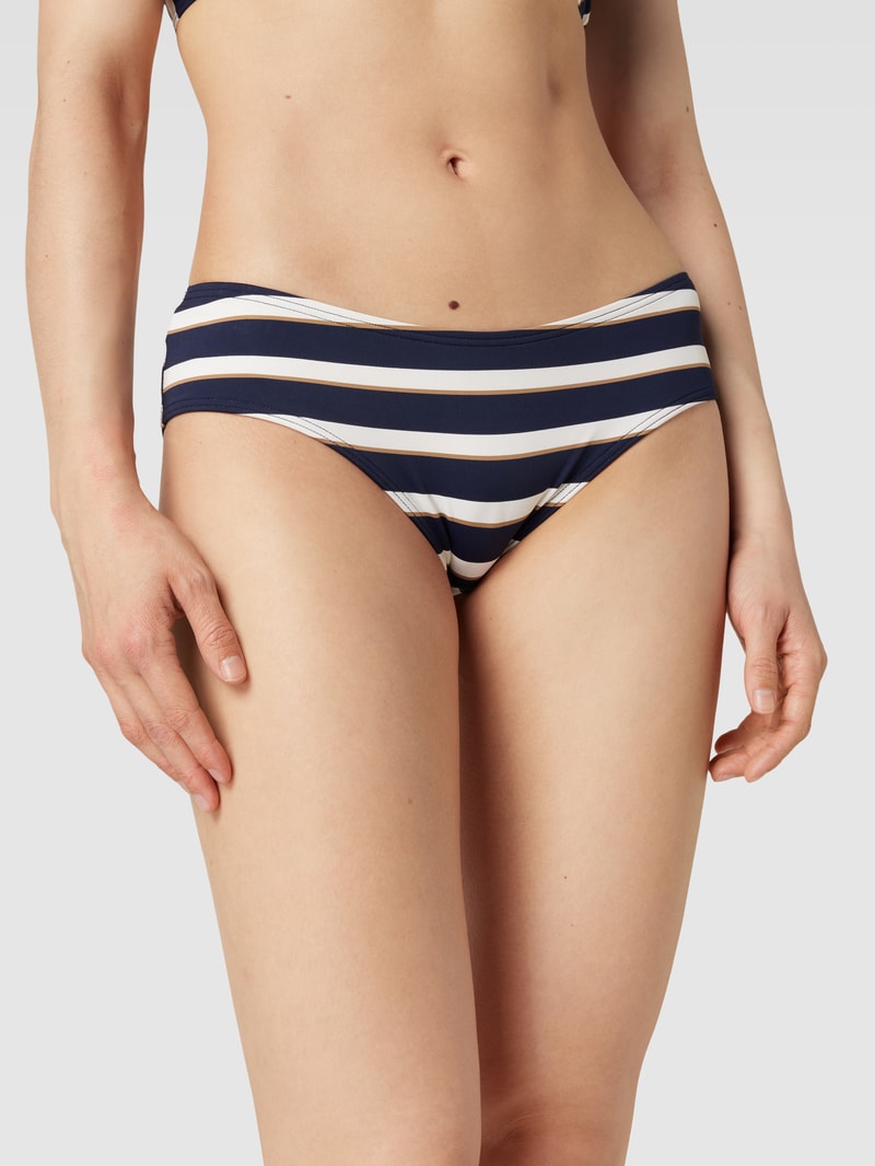 Bikini mit Streifenmuster Modell 'BRELA' in marineblau