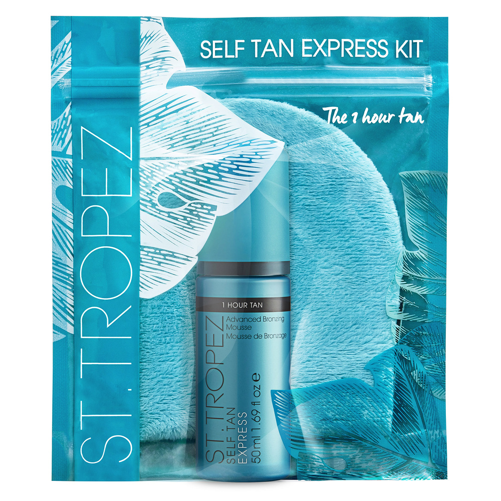 st tropez Mini Kit Self Tan Express Mousse + Gant Soin Autobronzant Corps