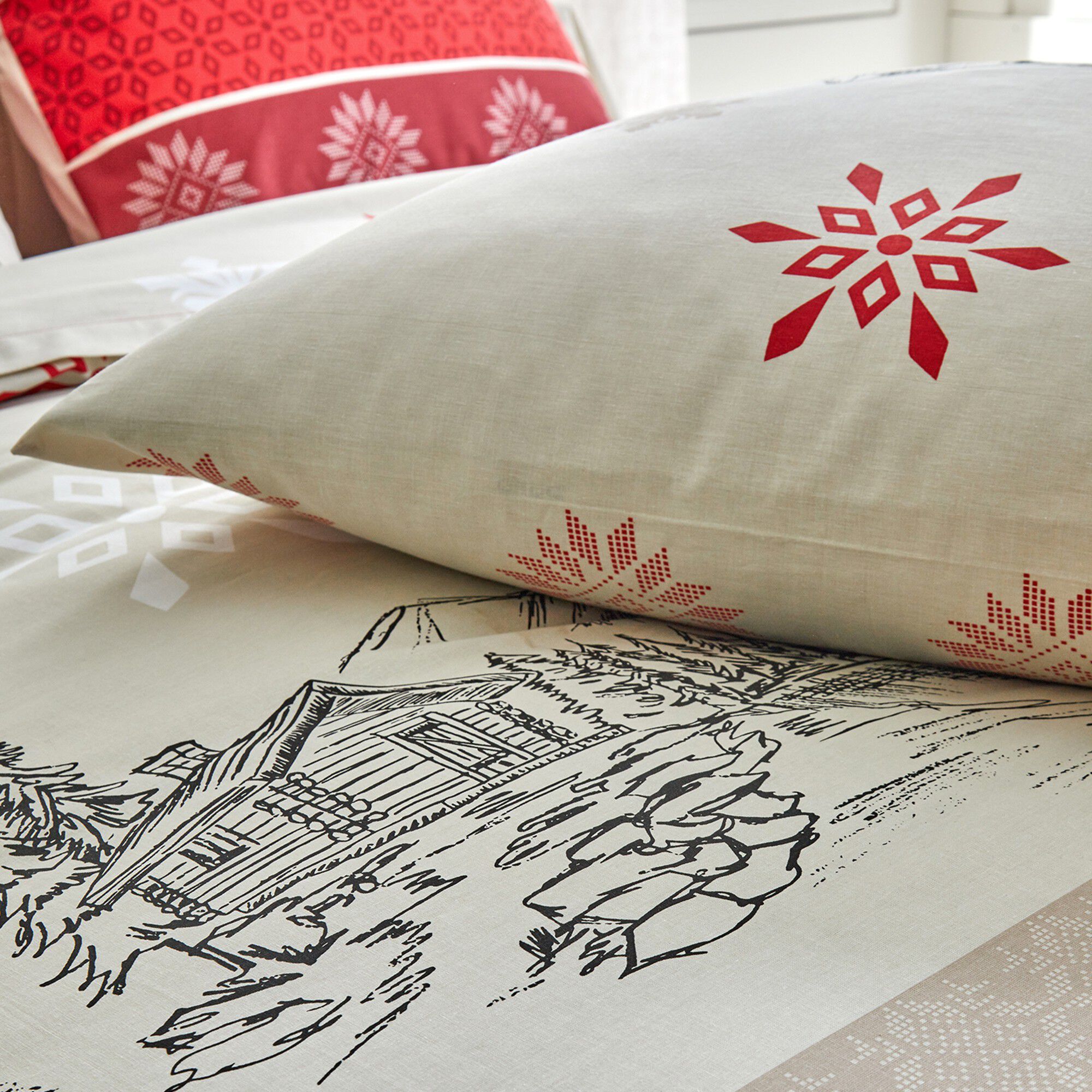 Linge de lit Montana en flanelle
