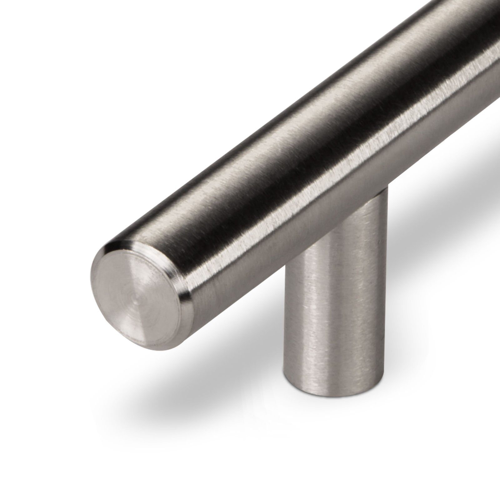 SO-TECH® Möbelgriff Stangengriff G18 Ø 10 mm echt Edelstahlrohr BA 128 - 320 mm, Griff Schrankgriff Schubladengriff - incl. Schrauben