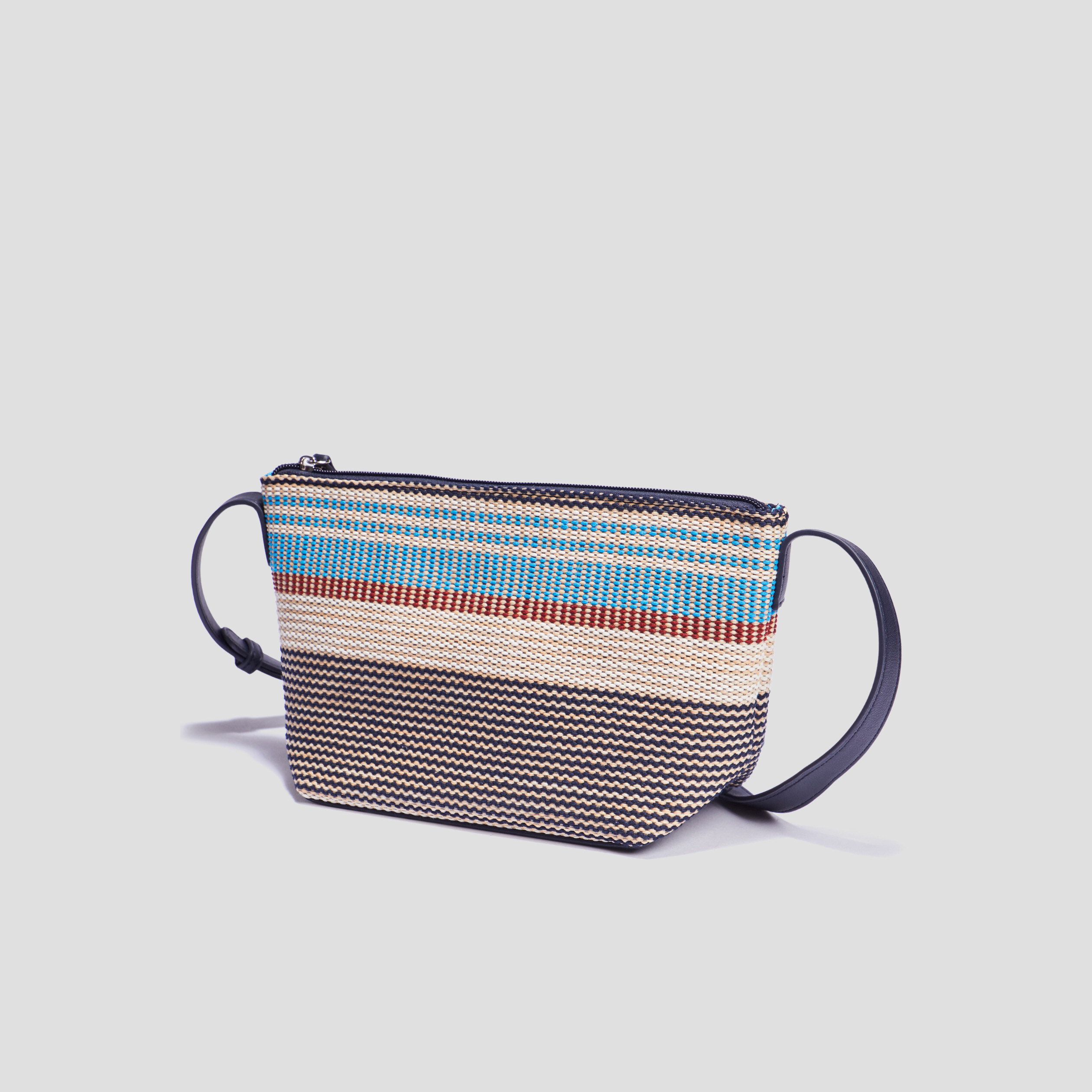 Sac trapèze avec bandoulière bleu femme | La Halle