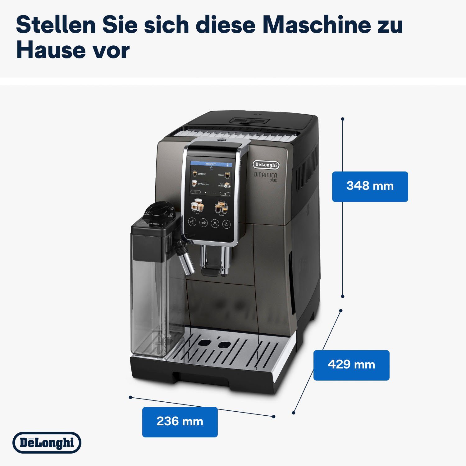 De'Longhi Kaffeevollautomat Dinamica Plus ECAM 380.95.TB