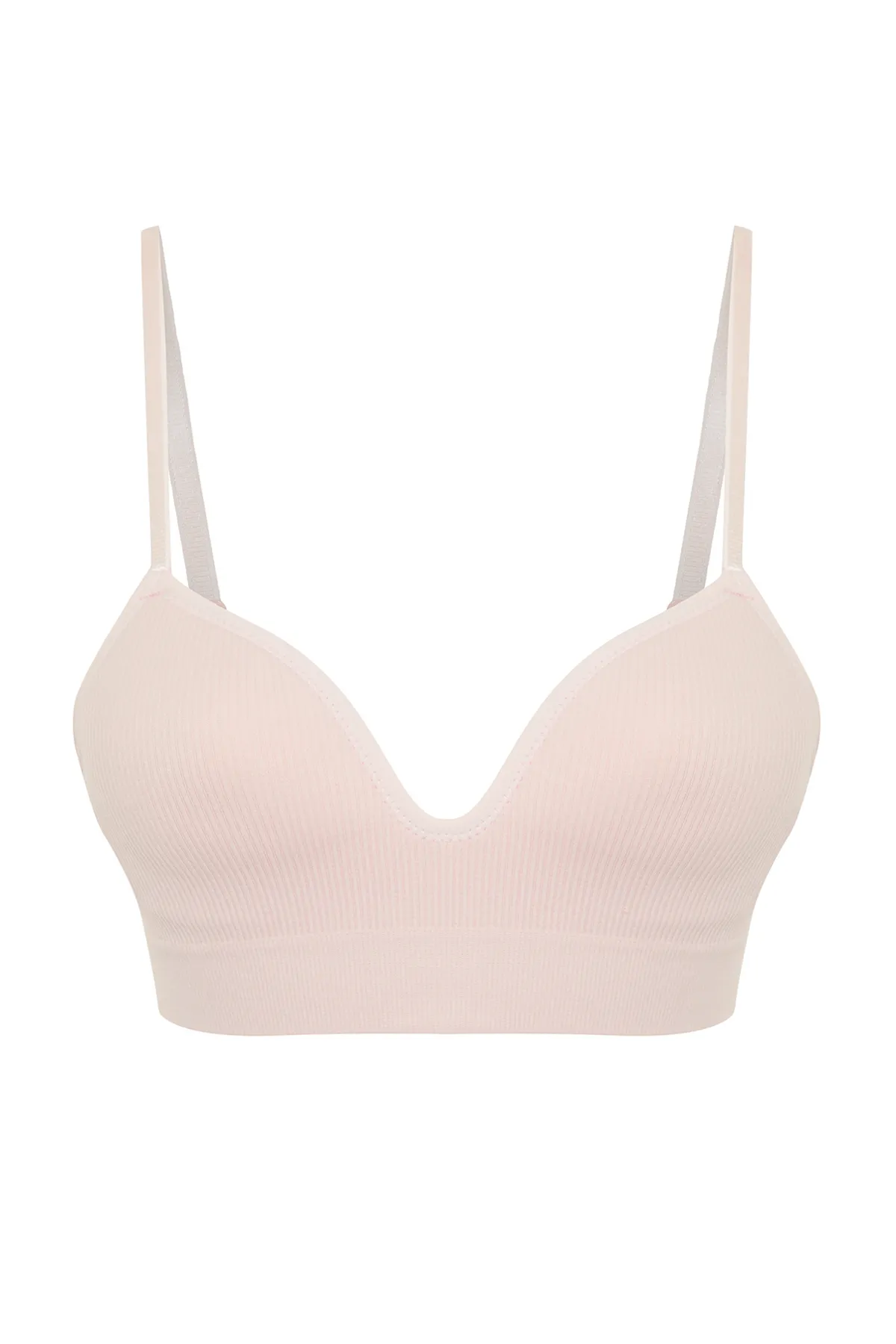 Trendyol Collection  Hautnahtloser/Nahtloser Bralette-Strick-BH mit überzogenen Seilträgern THMAW22SU0043