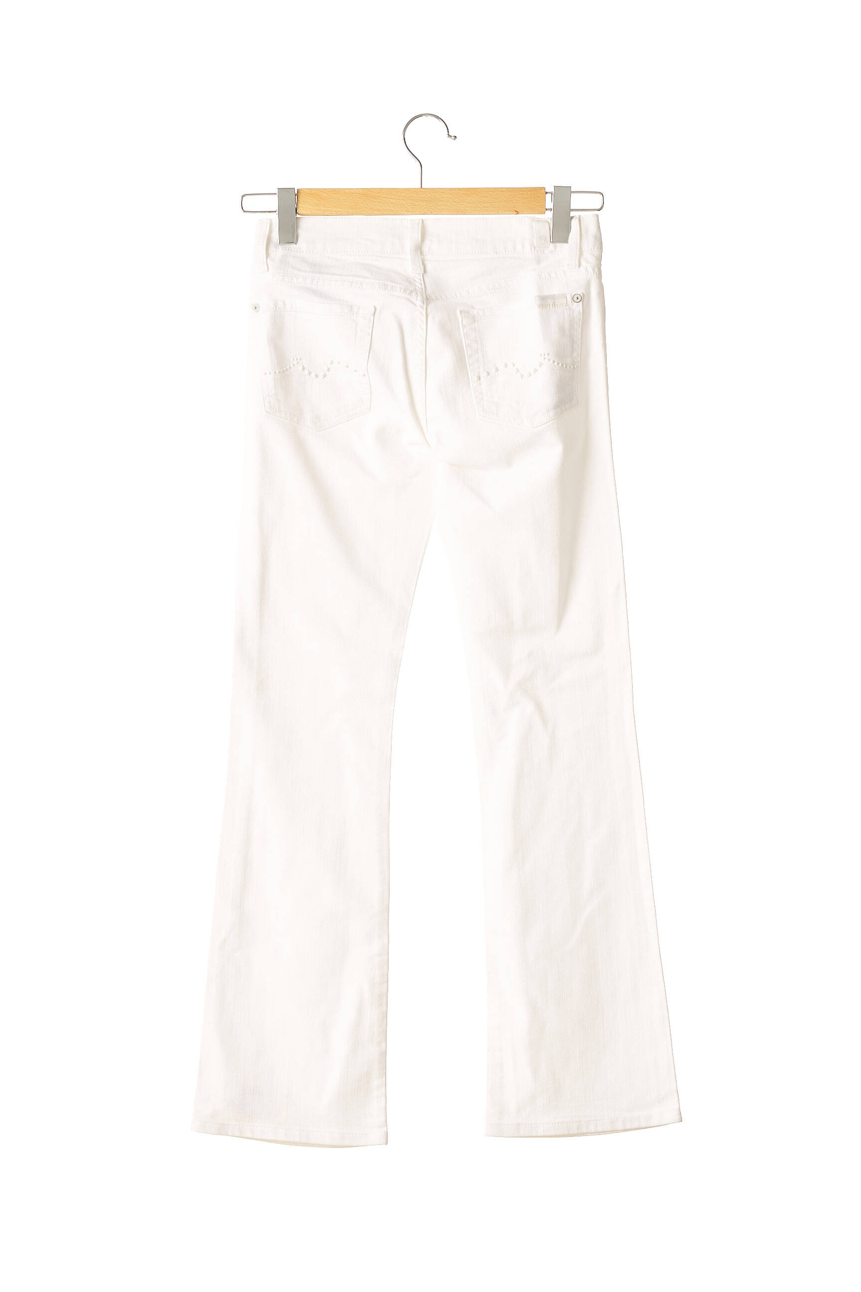 For All Mankind Jeans Bootcut Femme couleur blanc
