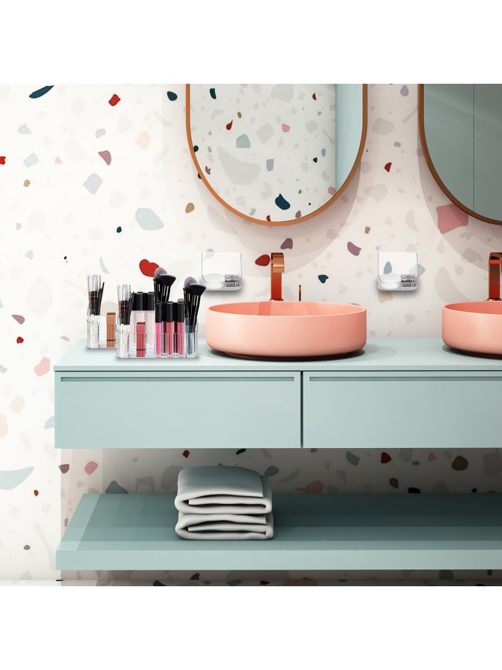 relaxdays 2 x Kosmetik Organizer in Transparent günstig kaufen onesize