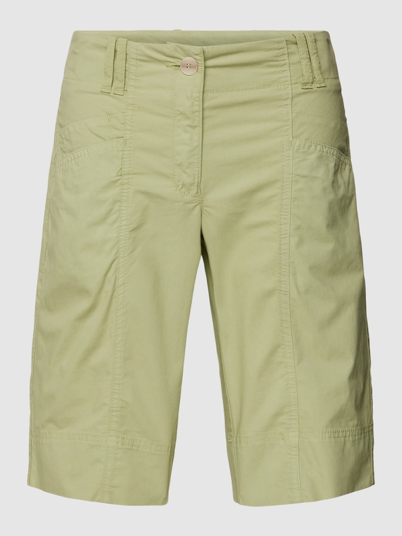Bermudas mit seitlichen Eingrifftaschen Modell 'Lotta' in khaki