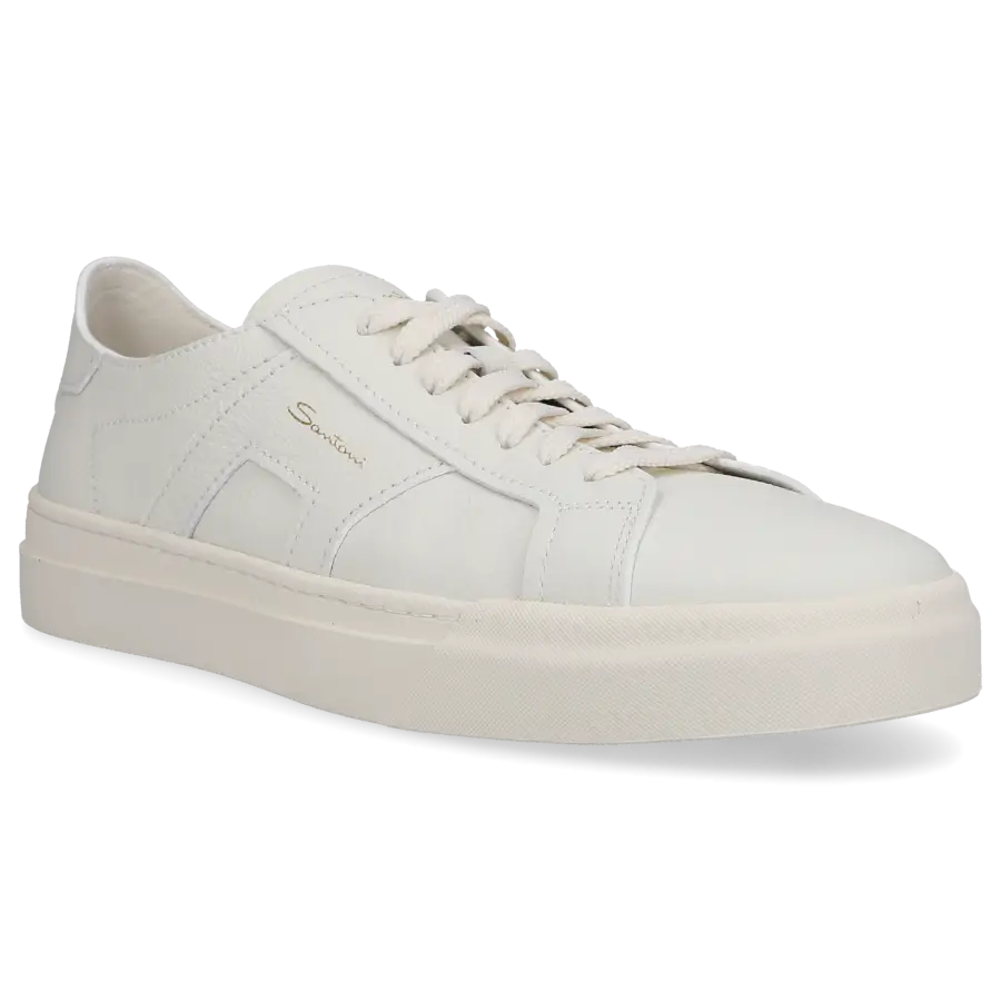 Santoni - Sneaker low 21967 Kalbsleder - weiß