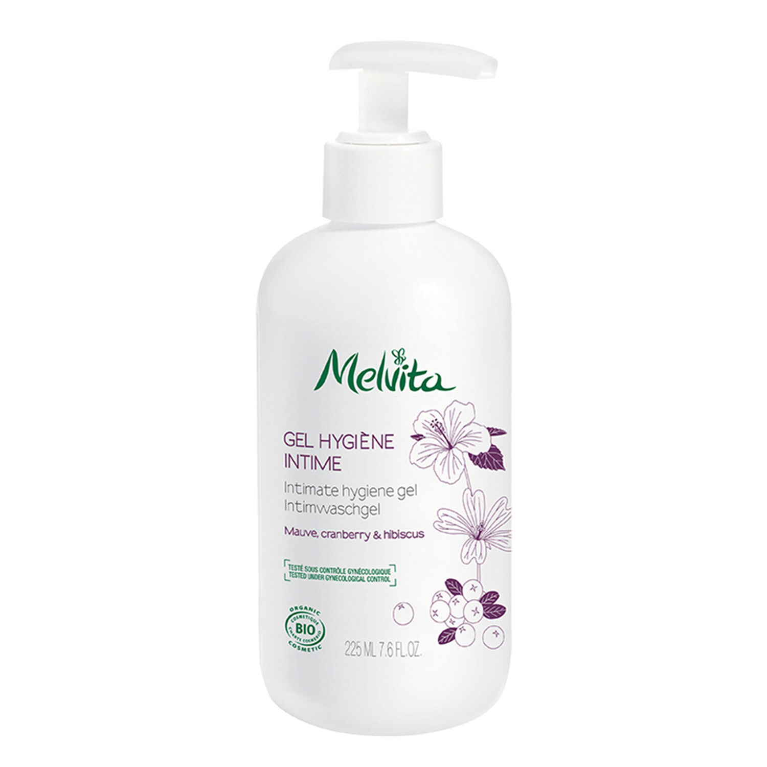 Melvita Gel Hygiène Intime Mauve Cranberry & Hibiscus 225 ml