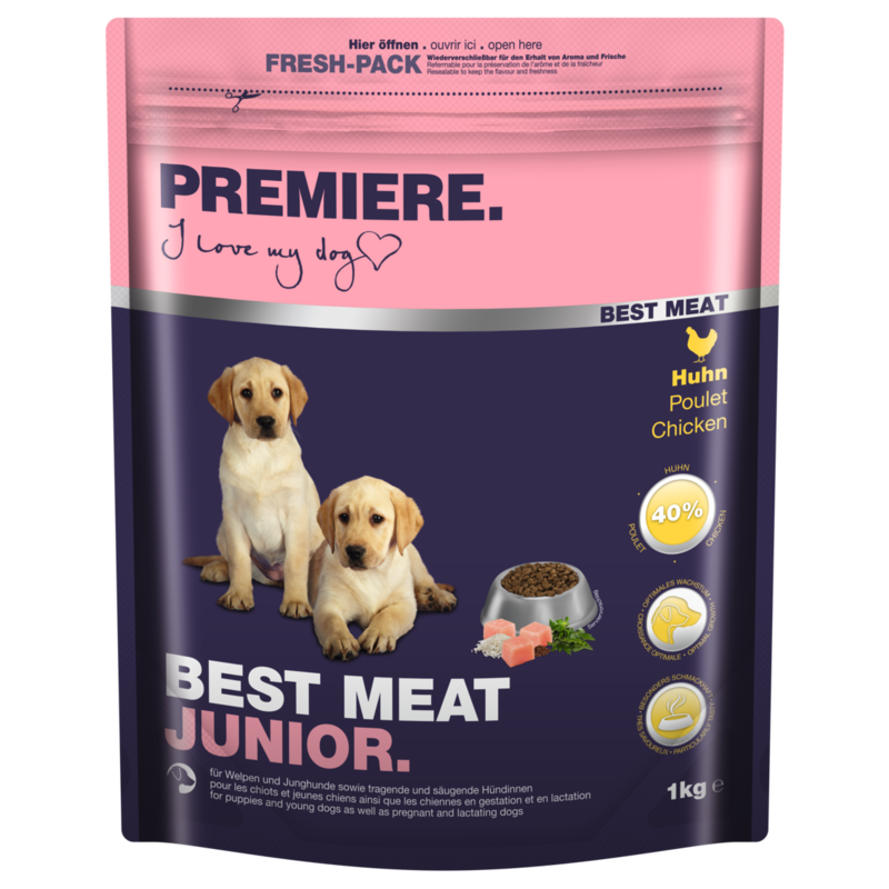 PREMIERE Hundetrockenfutter PREMIERE Best Meat Junior Huhn 1 kg