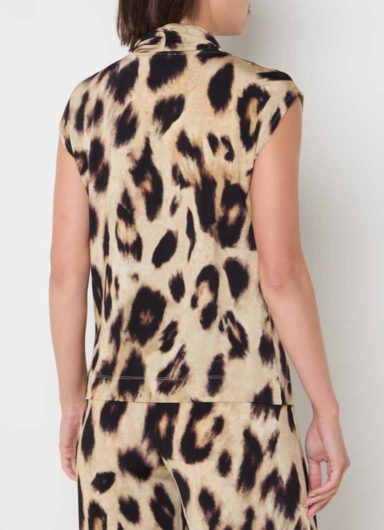 Claudia Sträter Top with leopard print