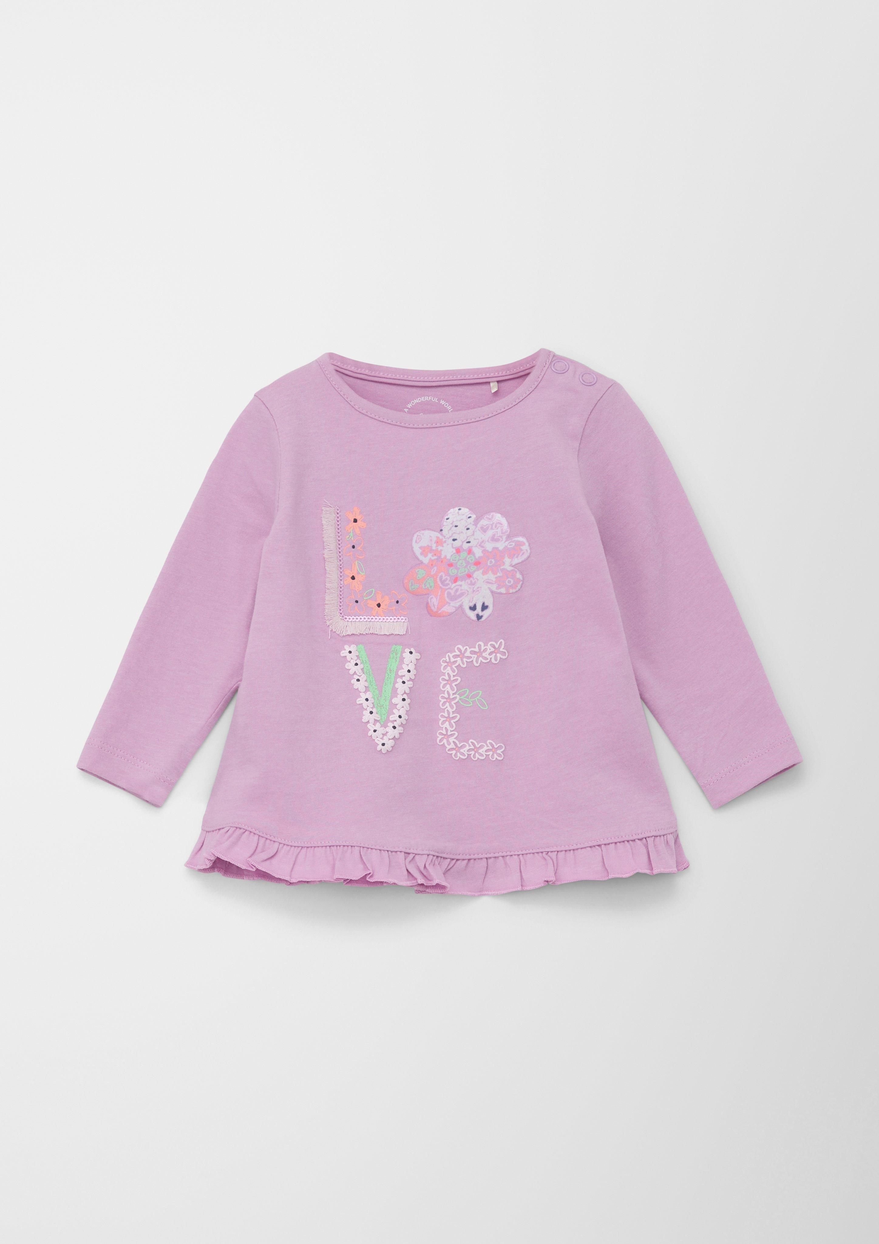 Longsleeve mit Rüschen  2128787-4443