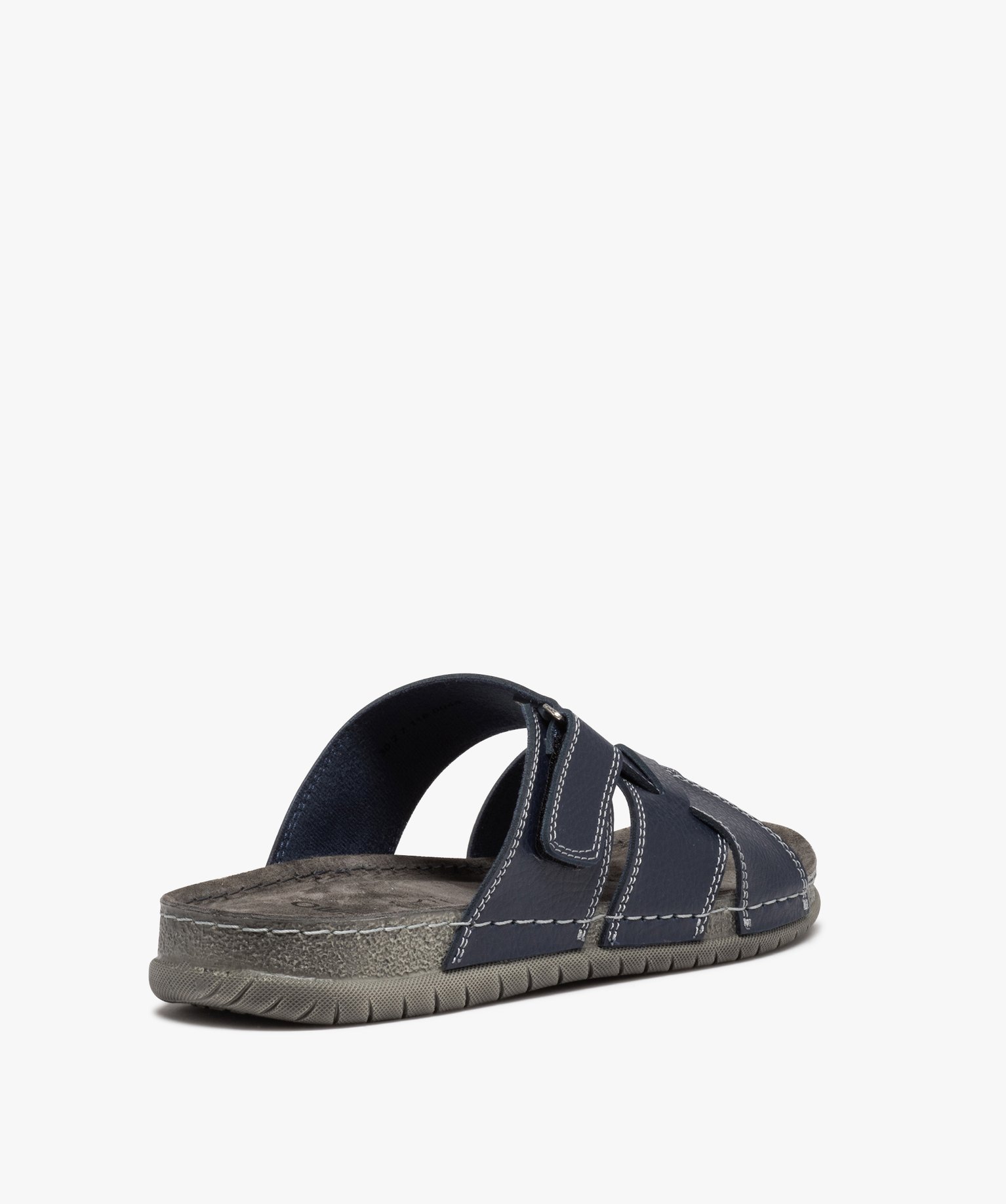 Mules confort multibrides croisées homme marine | GEMO