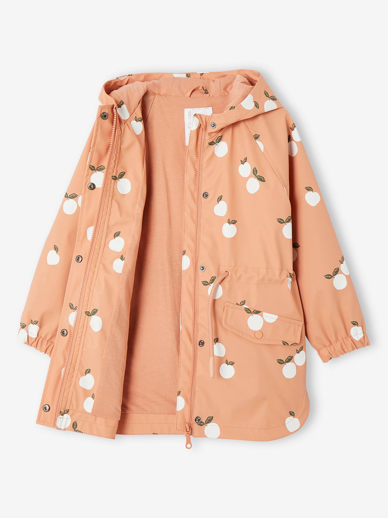 Vertbaudet Mädchen Regenjacke mit Zauber-Trick - aqua gänseblümchen
