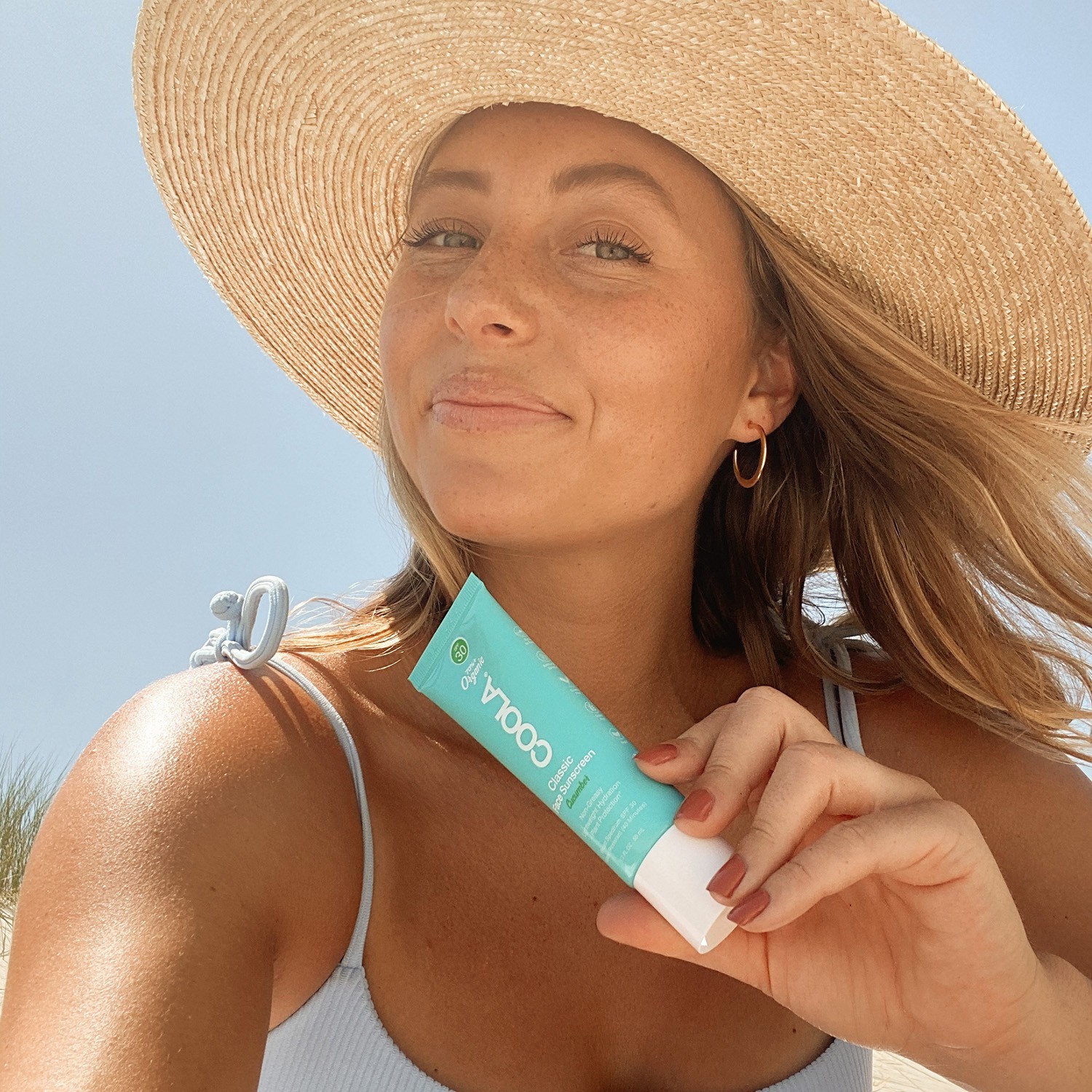 Coola SPF30 Face Sunscreen Lotion with Cucumber
