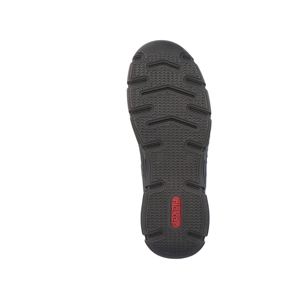 Rieker Damen Slipper marineblau-orange