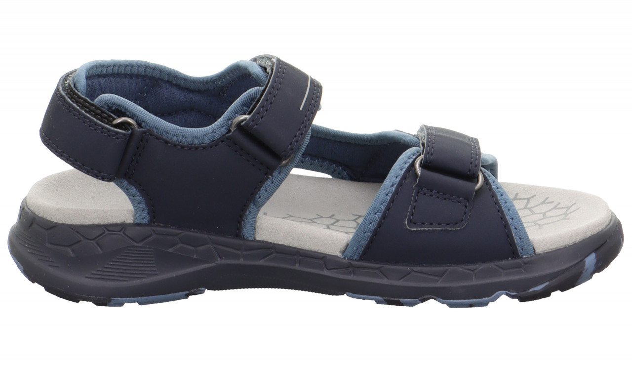 CRISS CROSS - Blau/HellgrauSandale mit Klettverschluss