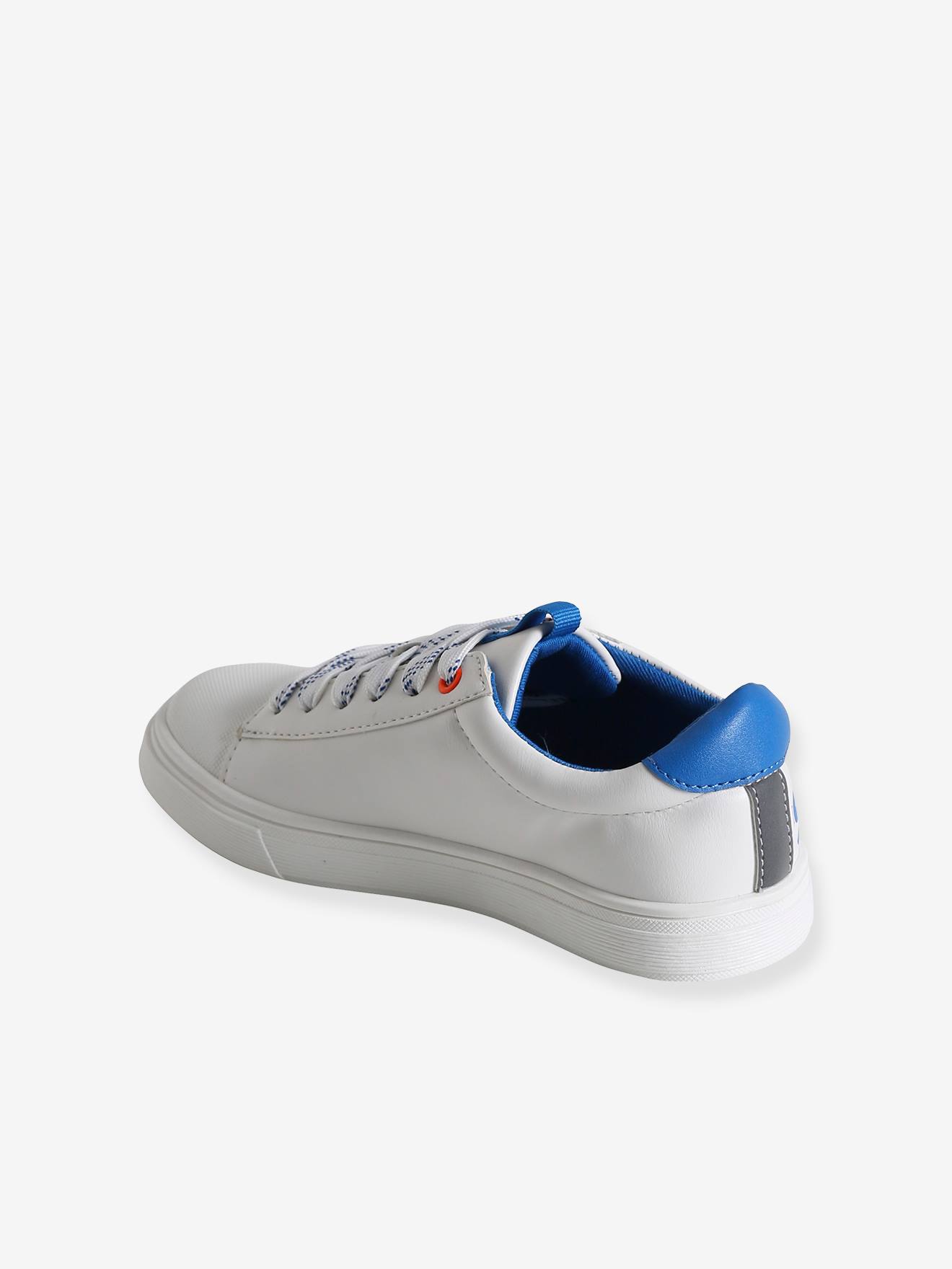 Vertbaudet Jungen Sneakers, Schnürung - weiß