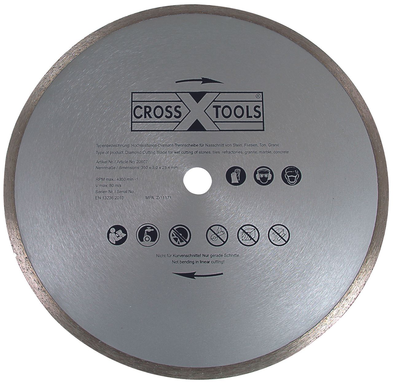 Cross Tools Diamantscheibe 350 x 25,4 mm