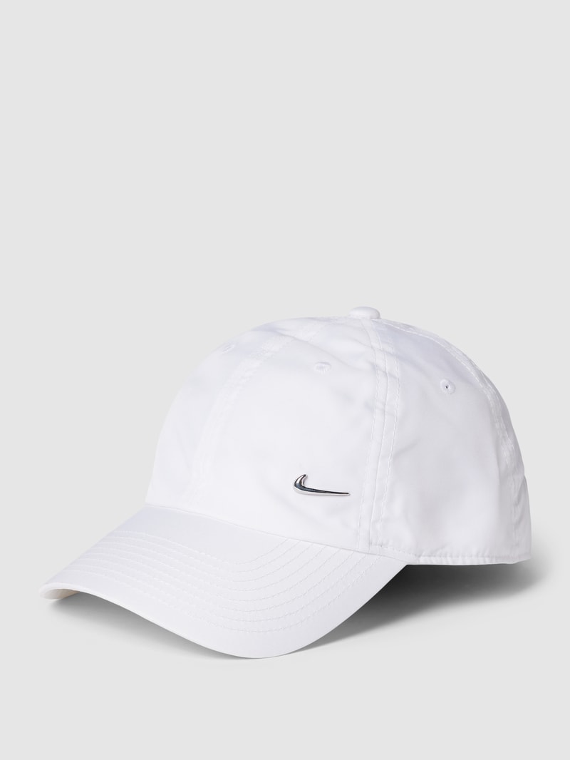 Basecap mit Label-Detail in weiß