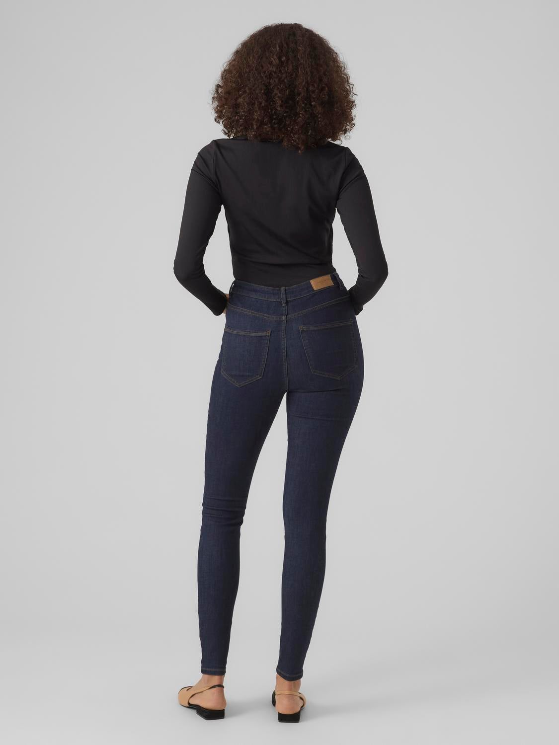 VMSOPHIA Hohe Taille Skinny Fit Jeans