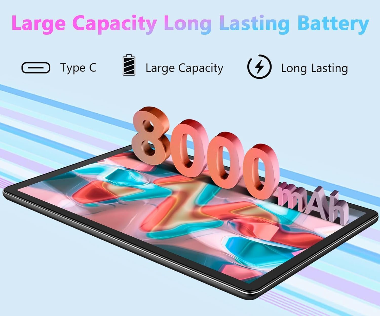 GOODTEL 14GB RAM 1TB TF, WiFi 5G Tablet (10