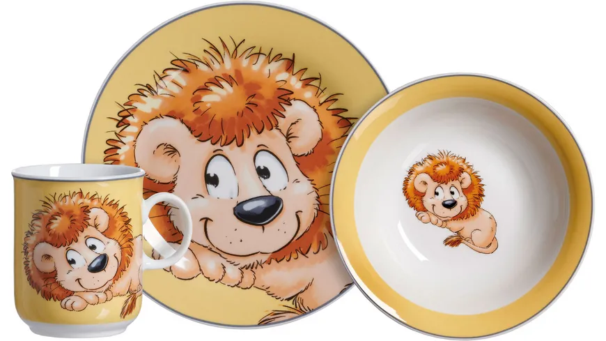 Ritzenhoff & Breker Geschirrset Happy Zoo Leo 3-tlg.