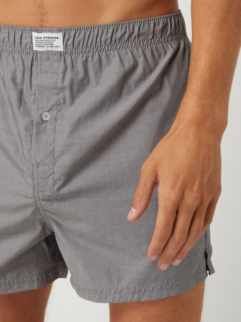 Boxershorts im 2er-Pack in mittelgrau