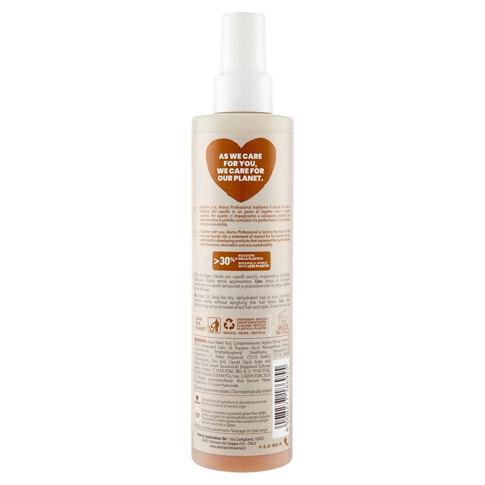 alama professional CRÈME LÉGÈRE TANTE POUR CHEVEUX SECS SANS RINCAGE 250 ML MASQUE