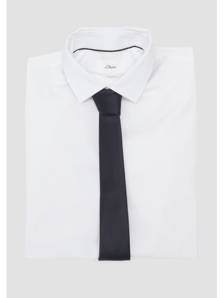 s.Oliver BLACK LABEL Krawatte in Blau günstig kaufen 1