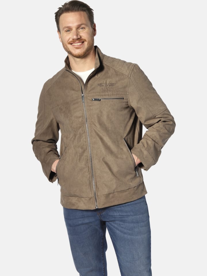 Jan Vanderstorm Kunstlederjacke TORMAR in braun günstig kaufen