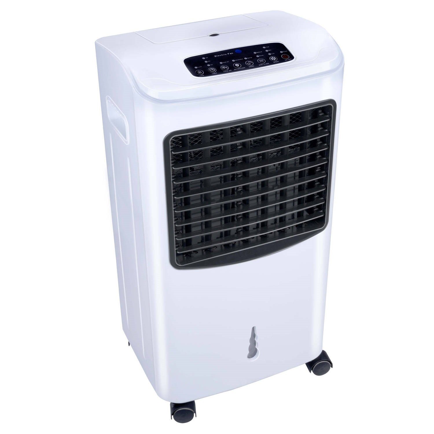 JUNG Ventilatorkombigerät DAY mobiles Klimagerät ohne Abluftschlauch, Wasserkühlung, Fernbedie, Aircooler, Timer Aircondition 60W Luftkühler leise Ventilator Kühler