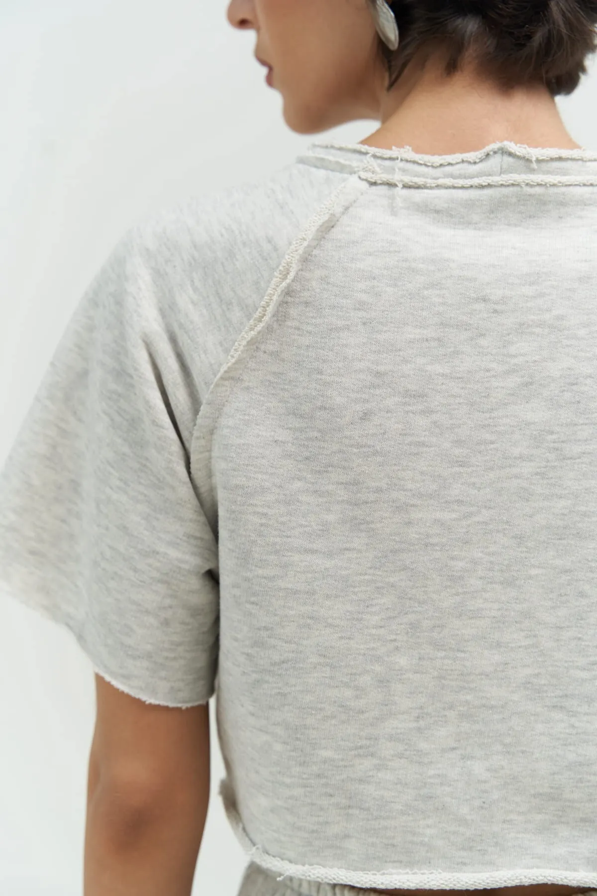 MAİ COLLECTİON  Marcio Karmelange Crop-Trainingsanzug-Set