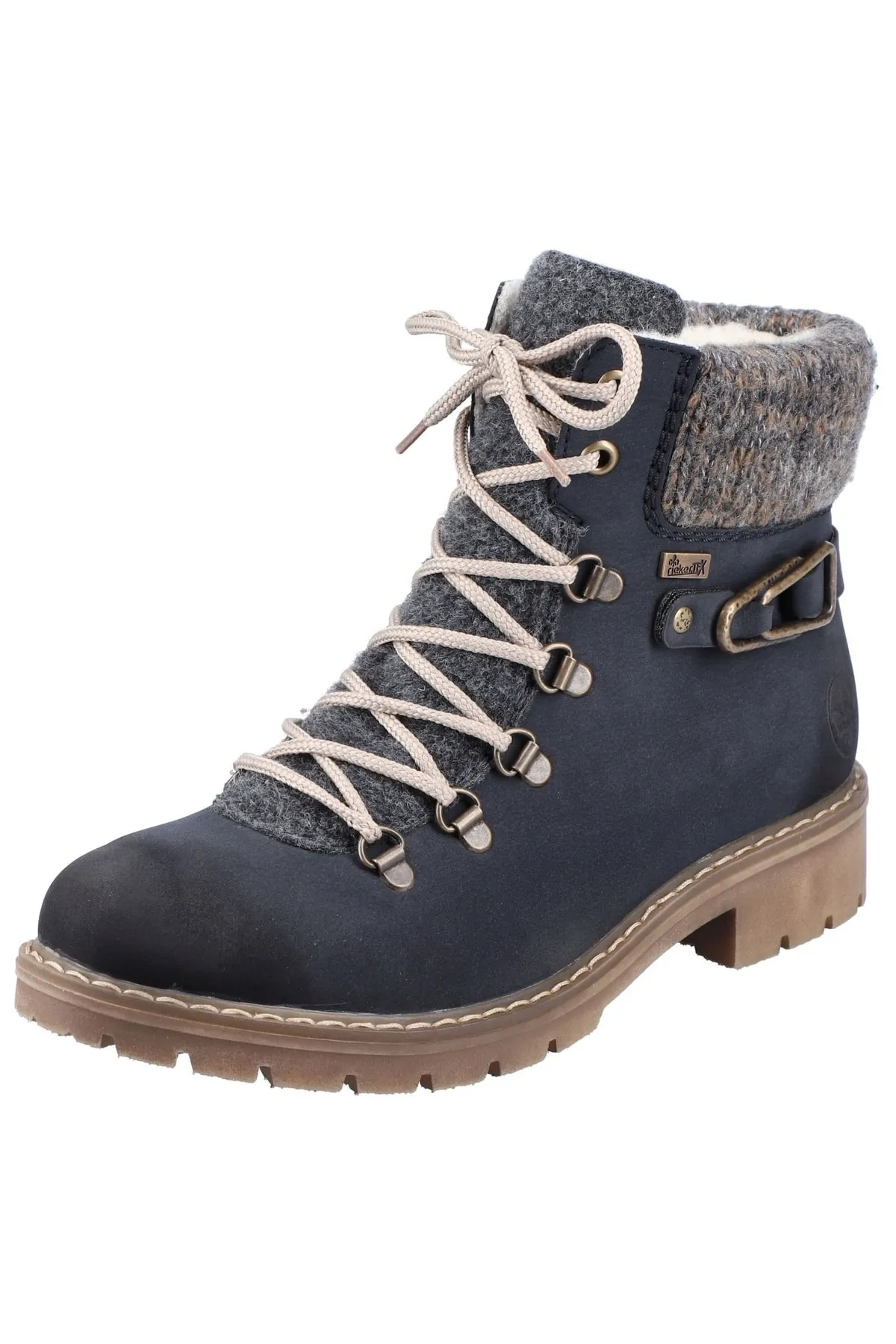 Rieker  Stiefelette - Blau - Blockabsatz