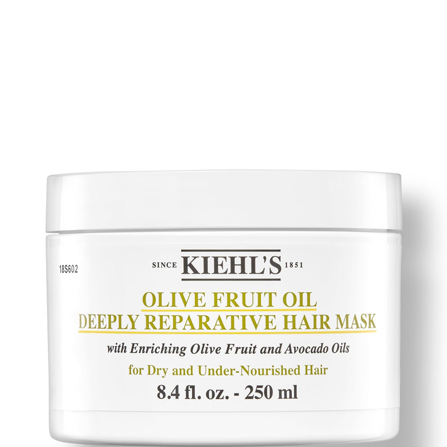 kiehl's Olive Fruit Oil Deeply Repairative Hair Mask Masque réparateur à l'huile d'olive - cheveux secs et abîmés 250 ml