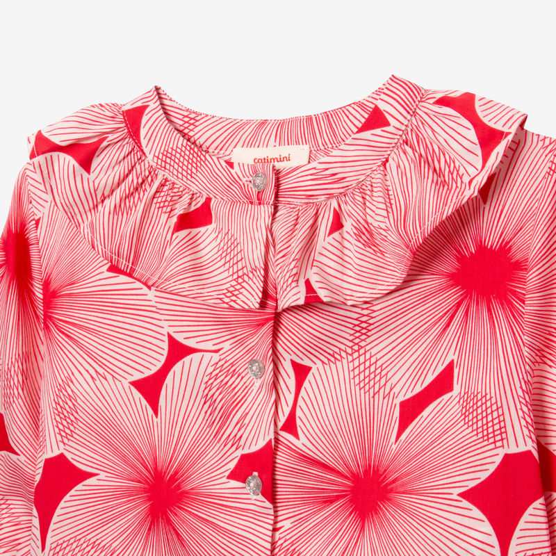 Blouse fille pivoine rose Catimini