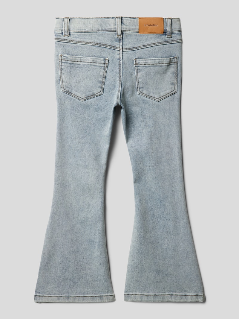 Bootcut Jeans mit Label-Patch Modell 'SALLI' in hellblau