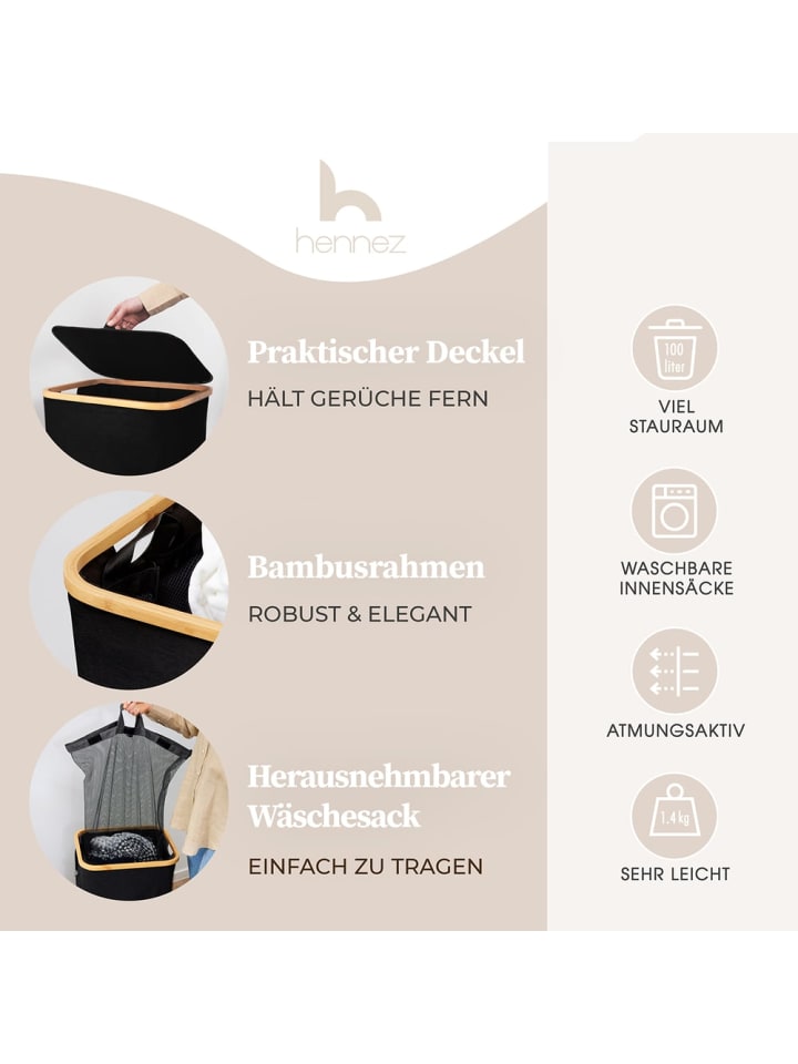 Lumaland HENNEZ Aufbewahrungskorb 