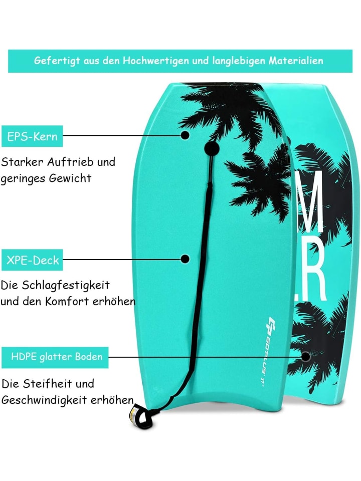 COSTWAY Schwimmbrett 94x47x5,5cm in Grün günstig kaufen onesize