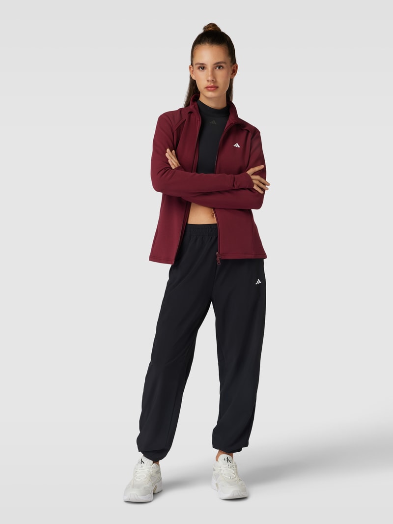 Sweatjacke mit Label-Details Modell 'TRUEMOVE' in mauve