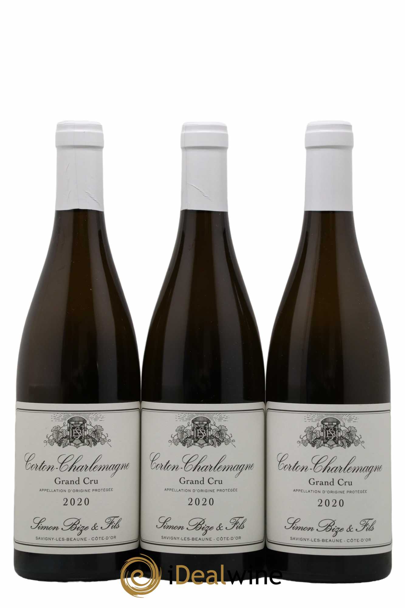 Corton-Charlemagne Grand Cru Simon Bize & Fils  2020 - Lot de 3 Bouteilles