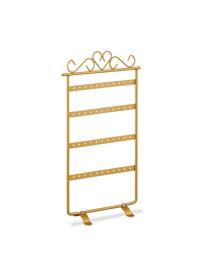 relaxdays Ohrringhalter in Gold günstig kaufen onesize