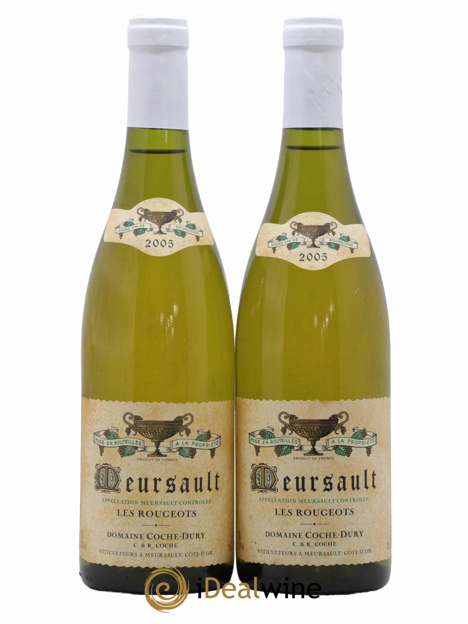 Meursault Les Rougeots Coche Dury (Domaine)  2005 - Lot de 2 Bouteilles