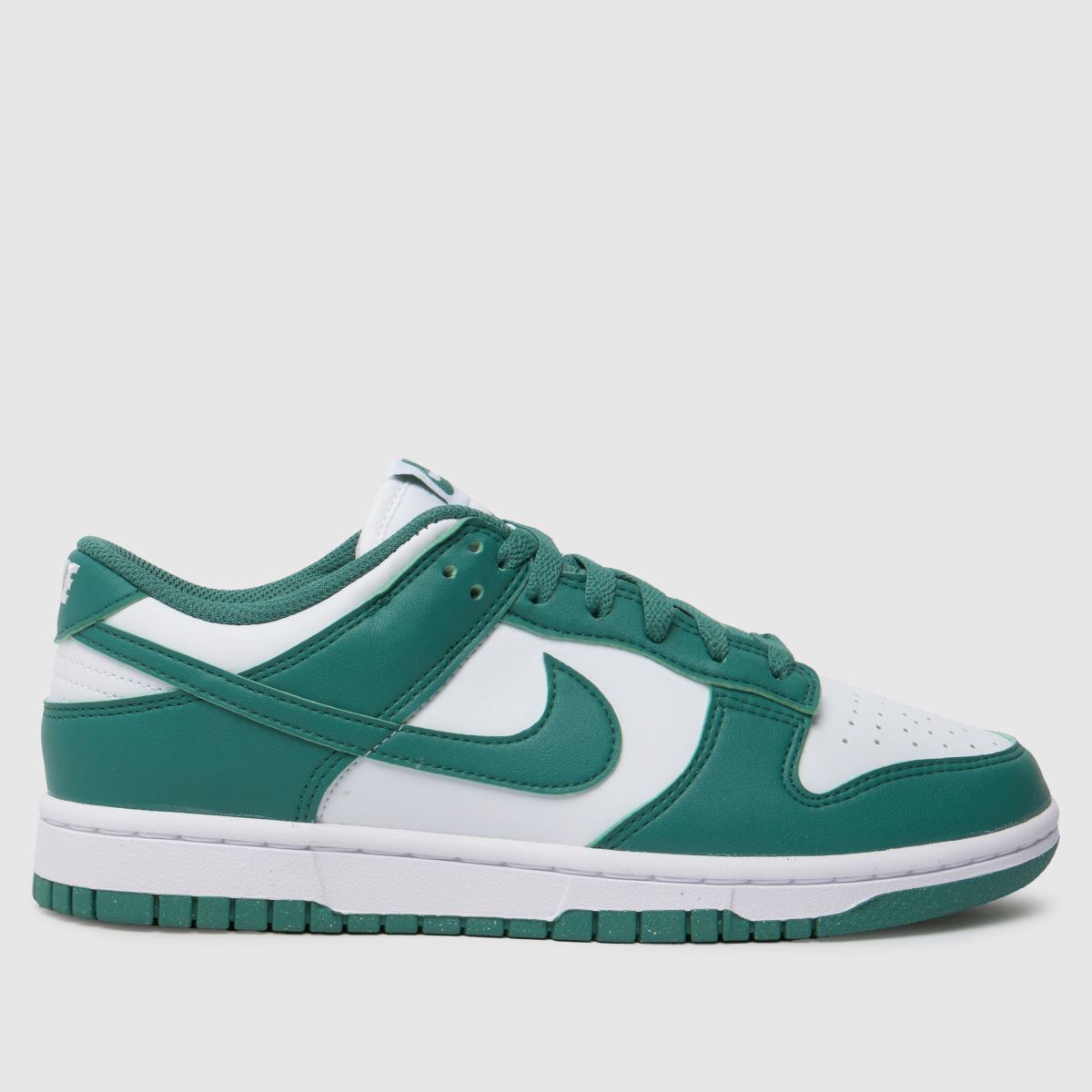 Nike Dunk Low-sneakers i vitt och grönt