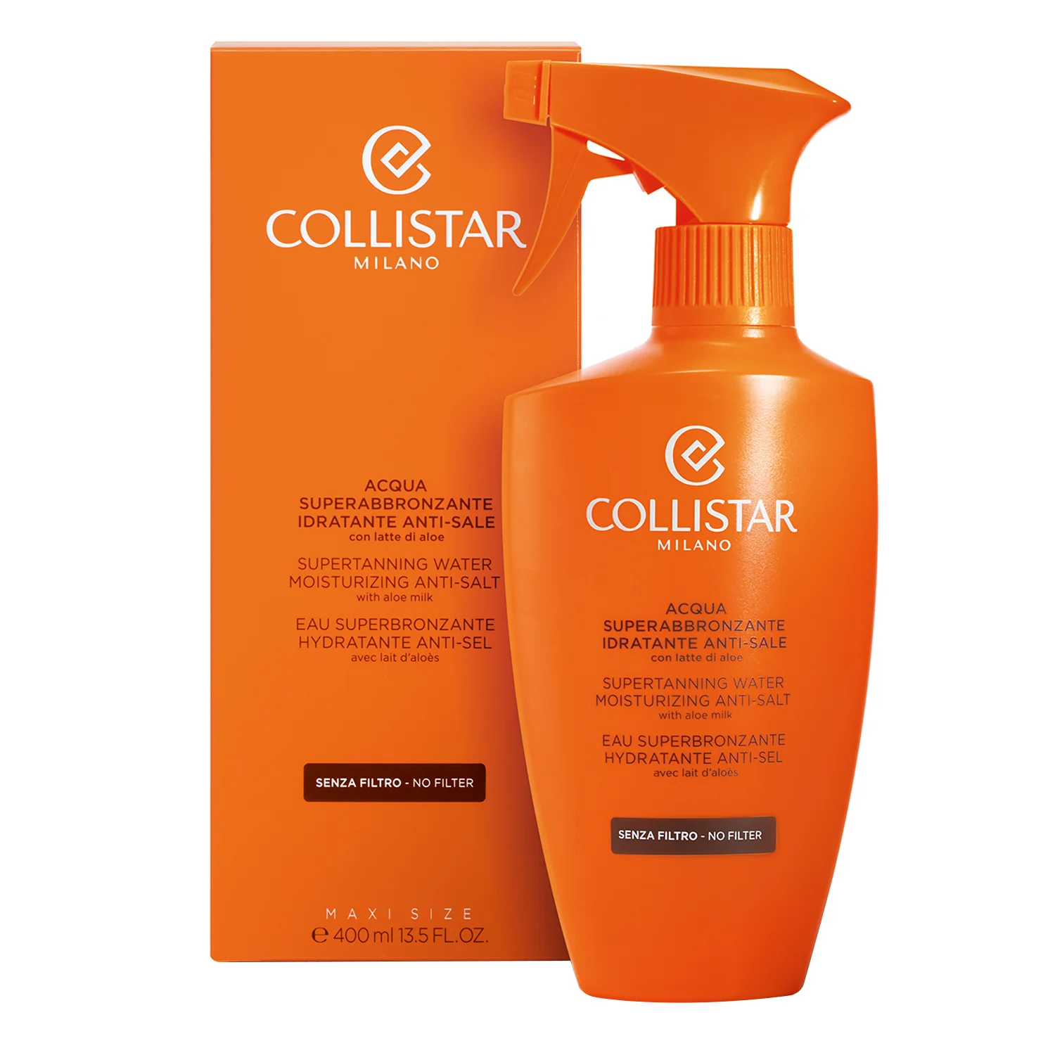 Super Tanning Water Moisturizing Anti-Salt - No-Protection Sun Spray, No-Protection Face Sunscreen