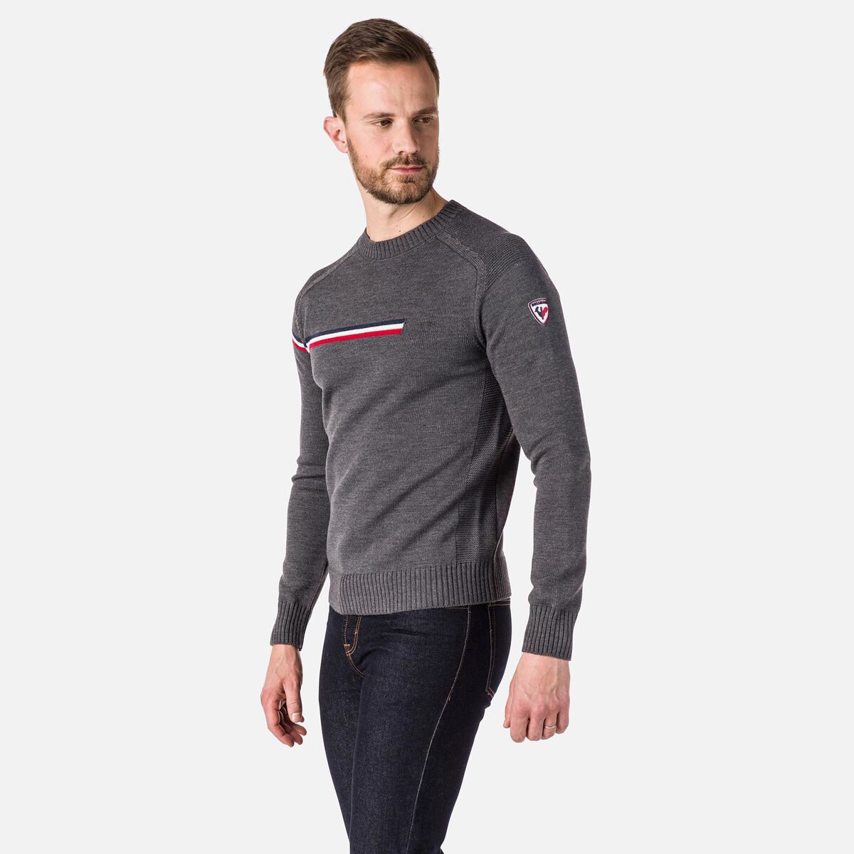 Herrenpullover Odysseus mit Rundhalsausschnitt