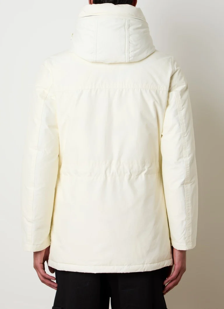 Woolrich Arctic stepēta parka ar dūnu pildījumu un noņemamu kapuci